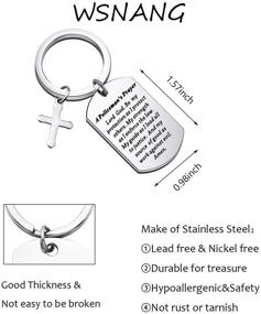 img 3 attached to 👮 WSNANG Police Officer's Prayer Keychain: A Thoughtful Gift for Lawman Heroes and Policemen