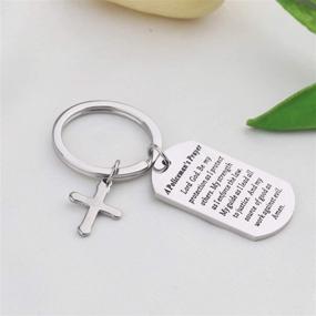 img 1 attached to 👮 WSNANG Police Officer's Prayer Keychain: A Thoughtful Gift for Lawman Heroes and Policemen