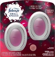 🌿 refresh your space with febreze small spaces, fresh - twist cranberry, 2 count logo