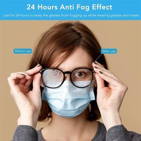 img 3 attached to 👓 DOFACOMO Anti Fog Wipes for Glasses: 40 Pre-Moistened Lens Cleaning Wipes