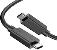 ⚡🔌 кабель thunderbolt 3 высокой скорости: 3.3 фута/40 гбит/с/5к@60 гц - usb-c к usb-c 100 вт 20 в 5 а - совместим с lg ultrafine5k alienware17 dell thinkpad - поддержка 5к uhd дисплея - идеально подходит для macbook pro 2016-2018 годов. логотип