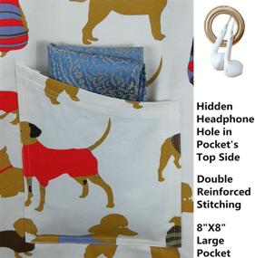 img 1 attached to 🐶Премиум фартук для собак с холстом и регулируемыми лямками - идеально подходит для дома, искусства, ремесел и поваренных нужд (27" X 34", размер: M-XXL)