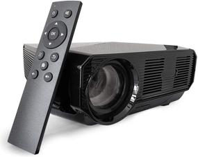 img 4 attached to 📽️ Nuprojector Bright Home Theater Projector Portable, Full HD HDMI VGA LED: 1080p, 35-100" Projection Size, Speaker, 2020 Version (Rifle)