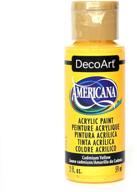 vibrant cadmium yellow decoart americana acrylic paint - 2-ounce bottle for your artistic creations logo