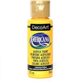 img 4 attached to Vibrant Cadmium Yellow DecoArt Americana Acrylic Paint - 2-Ounce Bottle for Your Artistic Creations
