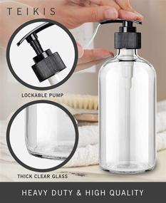 img 2 attached to TeiKis Transparent Glass Hand 🔍 Dispenser - Enhancing Visibility and SEO