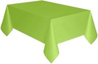 🎉 exquisite green party plastic table cover 54" x 108" - 1ct logo