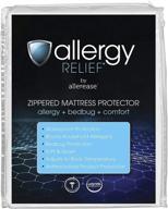 ultimate allergy protection: queen size zippered mattress protector for instant relief logo