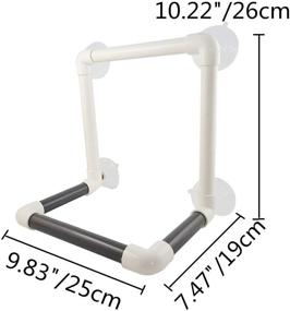 img 3 attached to 🦜 Bird Portable Suction Cup Shower Perch: Ideal Platform for Macaws, Cockatoos, Parakeets, and More!