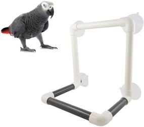 img 4 attached to 🦜 Bird Portable Suction Cup Shower Perch: Ideal Platform for Macaws, Cockatoos, Parakeets, and More!