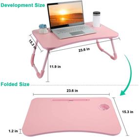 img 3 attached to Laptop Breakfast Portable Foldable Student