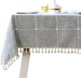 img 4 attached to Enhancing Your Home Décor with the Bettery Home Rectangular Tablecloth Decoration