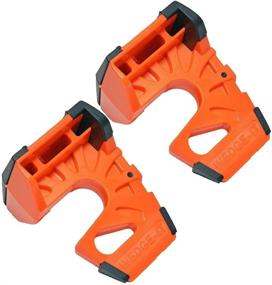 img 1 attached to 🚪 Wedge-It Ultimate Door Stop - Orange (Pack of Two)