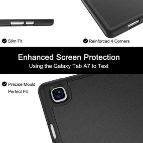 img 3 attached to Чехол Soke для Samsung Galaxy Tab A7 10.4 2020: ударопрочный легкий умный чехол (черный)