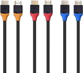 img 3 attached to 🔌 High Speed HDMI to HDMI Cable 15 Feet - HDMI Cord with HDR, 4K 60Hz, 2K 144Hz Support - Cable Matters 3-Pack