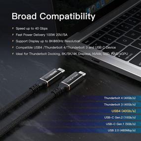 img 3 attached to 🔌 High-Speed Video Cable - CABLETIME Thunderbolt 40Gbps Compatible