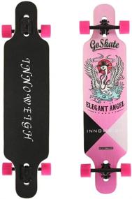 img 4 attached to 🛹 INNOWEIGH 41-Inch Longboard Skateboard - Freestyle Complete Drop Down Deck for Professional and Beginner Riders, Ideal for Cruising and Freestyle Longboarding