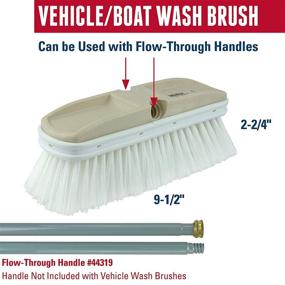 img 1 attached to 🚗 Weiler 44510 9-1/2" X 2-3/4" Block Size, Flagged White Polystyrene Fill, Vehicle Care Wash Brush: The Ultimate Cleaning Tool for Your Vehicle