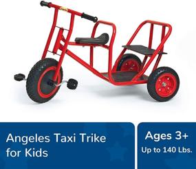 img 3 attached to Angeles Taxi Trike for Kids Tandem Bicycle: Fun & Safe Ride (36 x 24 x 27 in) (Model: AFB1200)