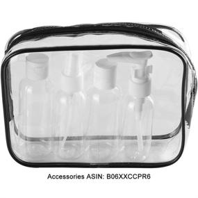 img 1 attached to ScivoKaval Clear TSA Approved Quart Size Carry-On Toiletry 🧳 Bag with Zipper - 1 Pack for Men and Women