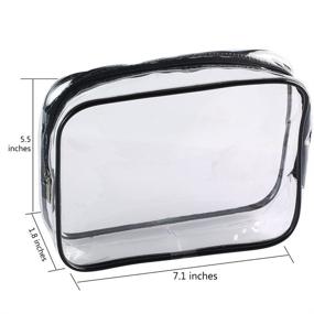 img 2 attached to ScivoKaval Clear TSA Approved Quart Size Carry-On Toiletry 🧳 Bag with Zipper - 1 Pack for Men and Women