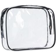 scivokaval clear tsa approved quart size carry-on toiletry 🧳 bag with zipper - 1 pack for men and women logo