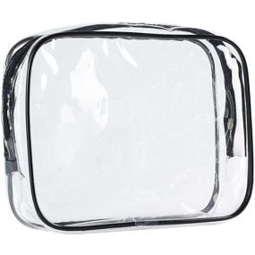 img 4 attached to ScivoKaval Clear TSA Approved Quart Size Carry-On Toiletry 🧳 Bag with Zipper - 1 Pack for Men and Women