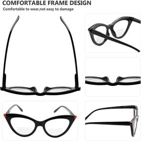 img 2 attached to Stylish Bifocal Reading Glasses for Women - Eyekepper 4-Pack Bifocal Readers