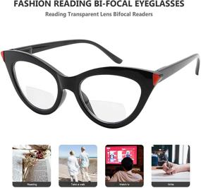 img 1 attached to Stylish Bifocal Reading Glasses for Women - Eyekepper 4-Pack Bifocal Readers