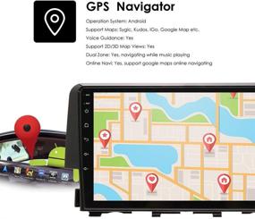img 2 attached to Улучшите свой Honda Civic: автомобильное радио стерео на Android 10 с 9-дюймовым сенсорным экраном, Bluetooth GPS-навигацией и управлением рулевого колеса