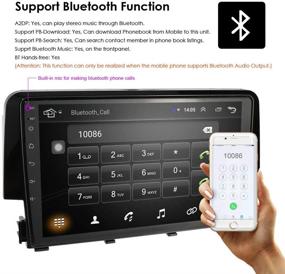 img 1 attached to Улучшите свой Honda Civic: автомобильное радио стерео на Android 10 с 9-дюймовым сенсорным экраном, Bluetooth GPS-навигацией и управлением рулевого колеса