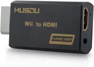 🎮 enhance your gaming experience with the musou wii to hdmi converter for crisp 720p and 1080p hd output – black logo