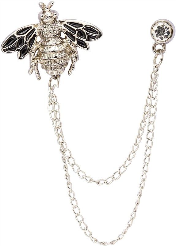 kingpiin hanging brooch accessories silver 로고