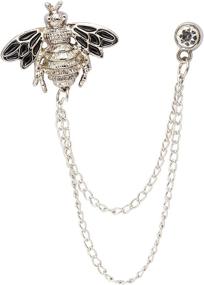 img 4 attached to 💎 Enhance Your Style with KINGPiiN Hanging Brooch Accessories Silver