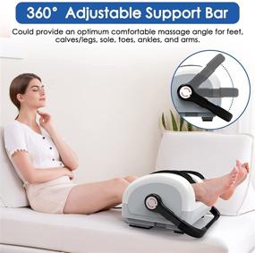 img 1 attached to 👣 Shiatsu Foot Massager Machine with Infrared Heat, Electric Deep Kneading - Promotes Blood Circulation, Pain Relief & Better Sleep