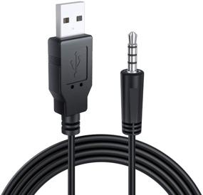 img 4 attached to 🔌 Ancable 3FT USB 2.0 Тип A в 3,5 мм AUX Мужской кабель зарядки для MP3-плееров, MP4-плееров, наушников, колонок, часов, бумбоксов, исследовательских чипов с портом 3,5 мм