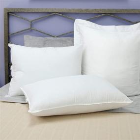 img 4 attached to 🛏️ SensorPEDIC Value SofLOFT Fiber Filled Standard Pillow: Soft & Supportive with Cotton Cover, White