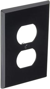 img 3 attached to 🔳 Leviton PJ8-E Black Midway Nylon Wallplate - 1 Gang, 1-Duplex, Midway Size - 1 Pack