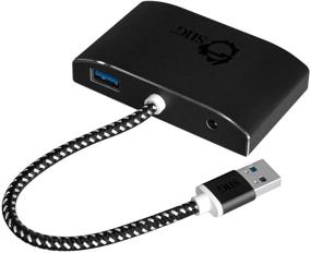 img 2 attached to 🔌 SIIG SuperSpeed USB 3.0 Hub - 4 Port with 5V Power Adapter and Braided USB Cable