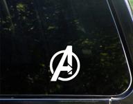 🦸 high-quality avengers funny die cut decal bumper sticker - perfect for windows, cars, trucks, laptops, etc logo