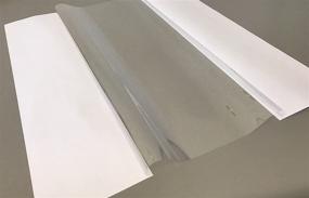 img 3 attached to Clear Book Jacket Protective Sheets: 10 Fold-On Archival Exact Fit Dust Covers (9x19)