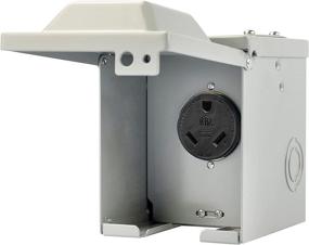 img 4 attached to Коробка для подключения к электросети на трейлере RVGUARD 30 ампер 125 вольт - влагозащищенная, с замком и сертифицированная ETL