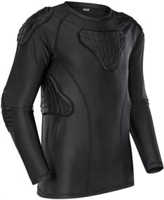 img 3 attached to Active Compression Protective Paintball Clothing for Boys - TUOY Protector