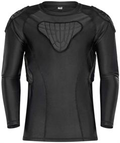img 4 attached to Active Compression Protective Paintball Clothing for Boys - TUOY Protector