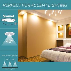 img 1 attached to 💡 Enhanced Lighting Control: Nadair SL4 550SW WH3K Dimmable Gimbal Recessed