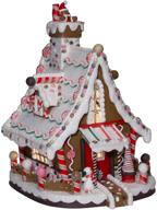 🏠 lighted gingerbread house by kurt adler - 12-inch christmas decoration logo