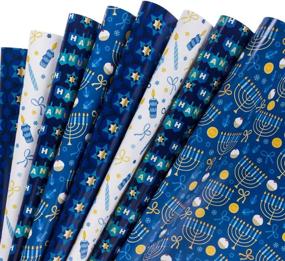 img 4 attached to WRAPAHOLIC Hanukkah Wrapping Paper Sheet