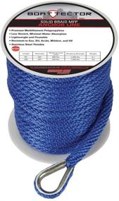 img 3 attached to ⚓ BoatTector 1/2" x 150' Solid Braid MFP Anchor Line with Thimble - Extreme Max, Royal Blue