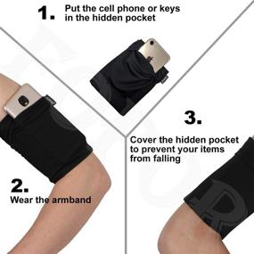 img 1 attached to 📱 Large Armband for Cellphone Running Walking Jogging Hiking Trekking Gardening Skating Weightlifting with Phone Keys Holder for iPhone 6 6S 7 8 X XR XS 11 12 Max Plus Pro Women Men Larger Sized Arms