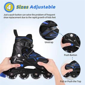 img 1 attached to Adjustable Inline Skates Adults Outdoor